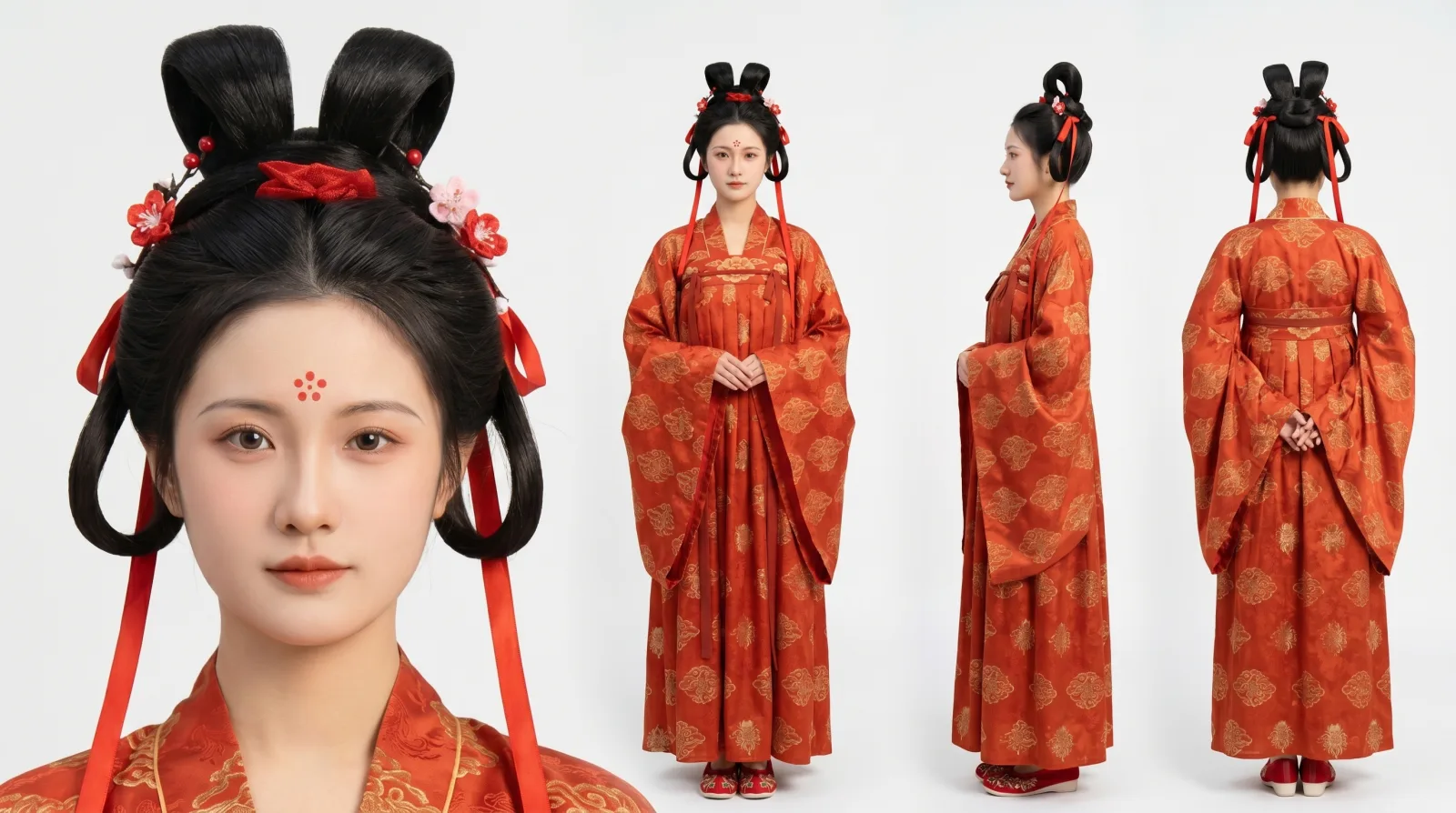 三视图加脸部特写设定页
