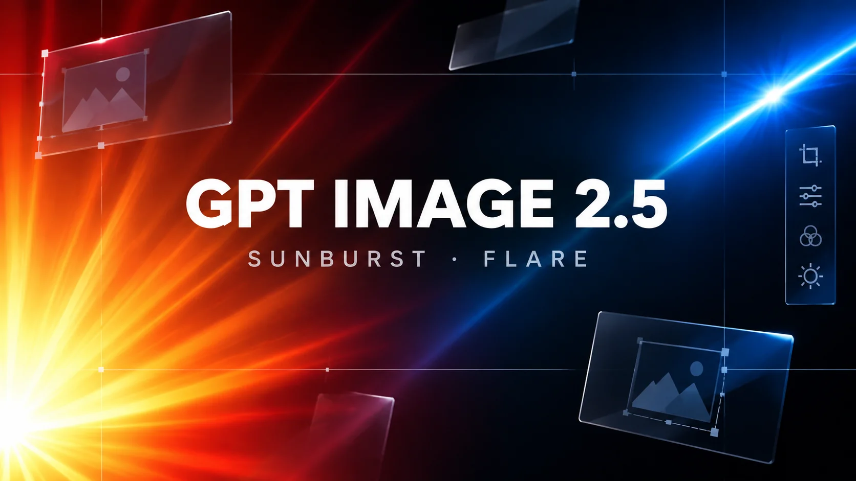 GPT Image 2.5 上线献丑AI：Sunburst 与 Flare 双版本封面图