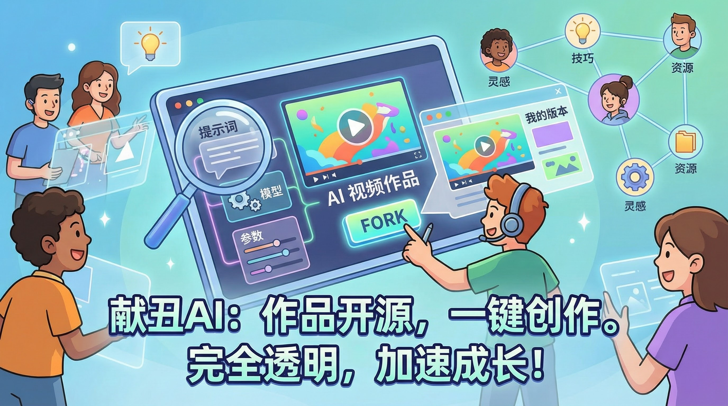 欢迎来到献丑AI